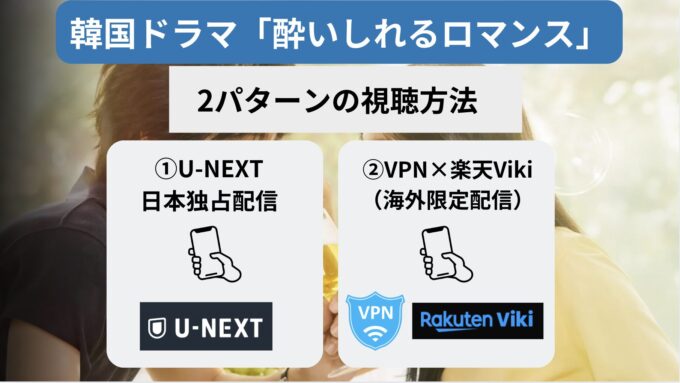 酔いしれるロマンスはどこで見れる？Netflix等配信状況まとめ
