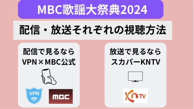 MBC歌謡大祭典2024のリアタイ視聴方法は？生配信を無料で見る方法を解説